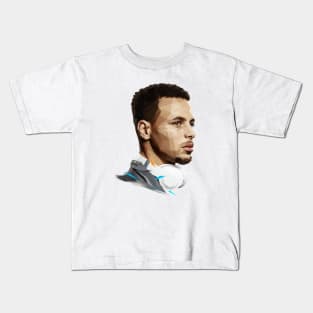 Stephen Curry low poly Kids T-Shirt